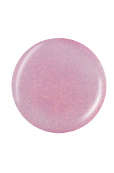 Holographic pink badge sample color Pantone lay in white setting